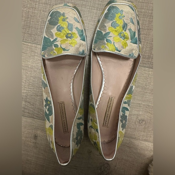 Opening Ceremony - Floral Satin Embroidered Flats - Picture 4 of 8